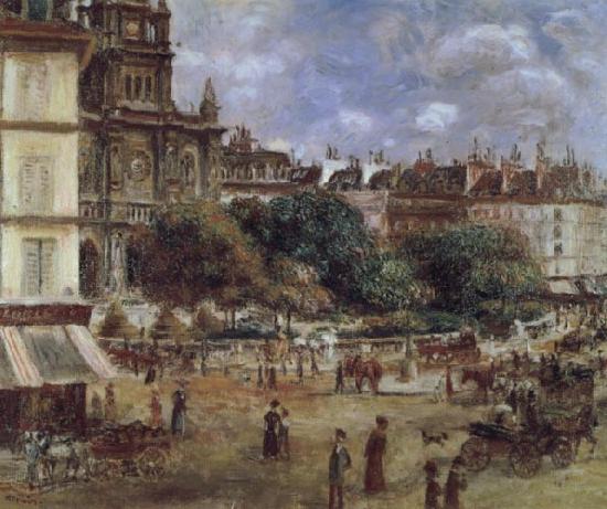 Pierre Renoir Place de la Trinite oil painting picture